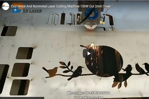 Co2 Metal And Nonmetal Laser Cutting Machine 150w Cut 2mm Steel-xdlaser